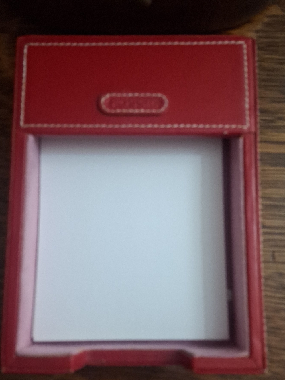 Fossil Leather Paper Holder